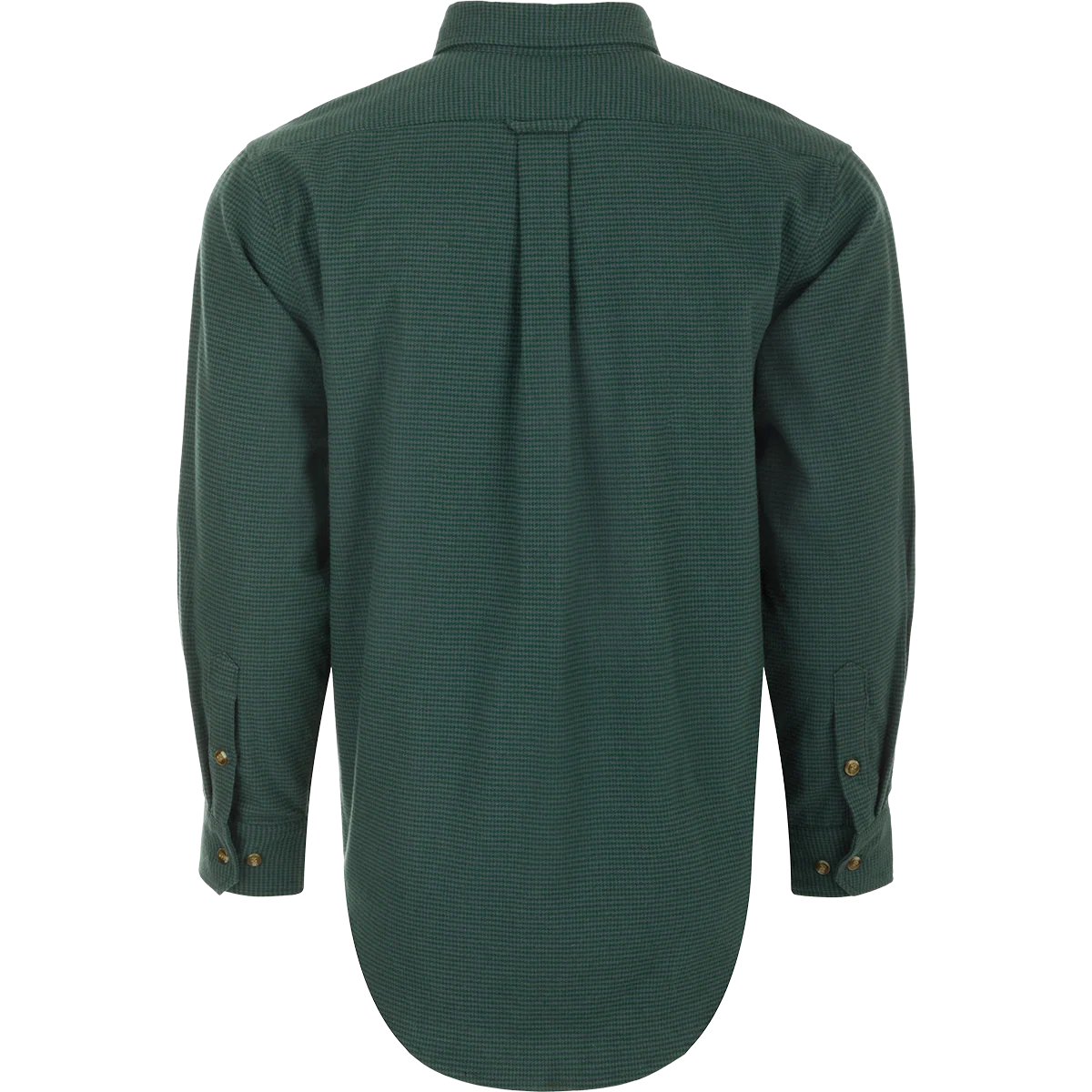 Autumn Brushed Twill Houndstooth Button-Down Long Sleeve Shirt - Image 6