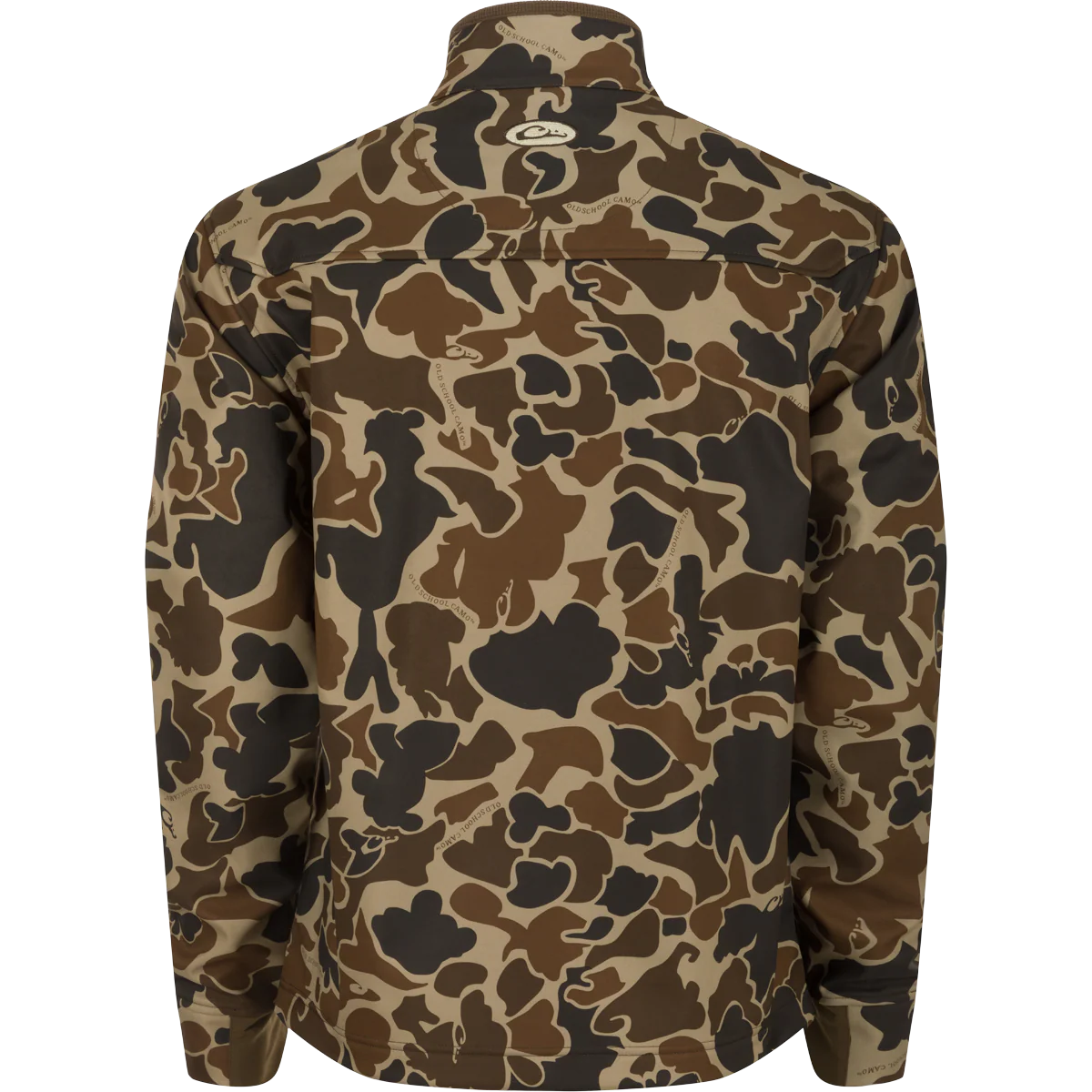 Old School Camo Windproof Softshell Jacket - Image 2