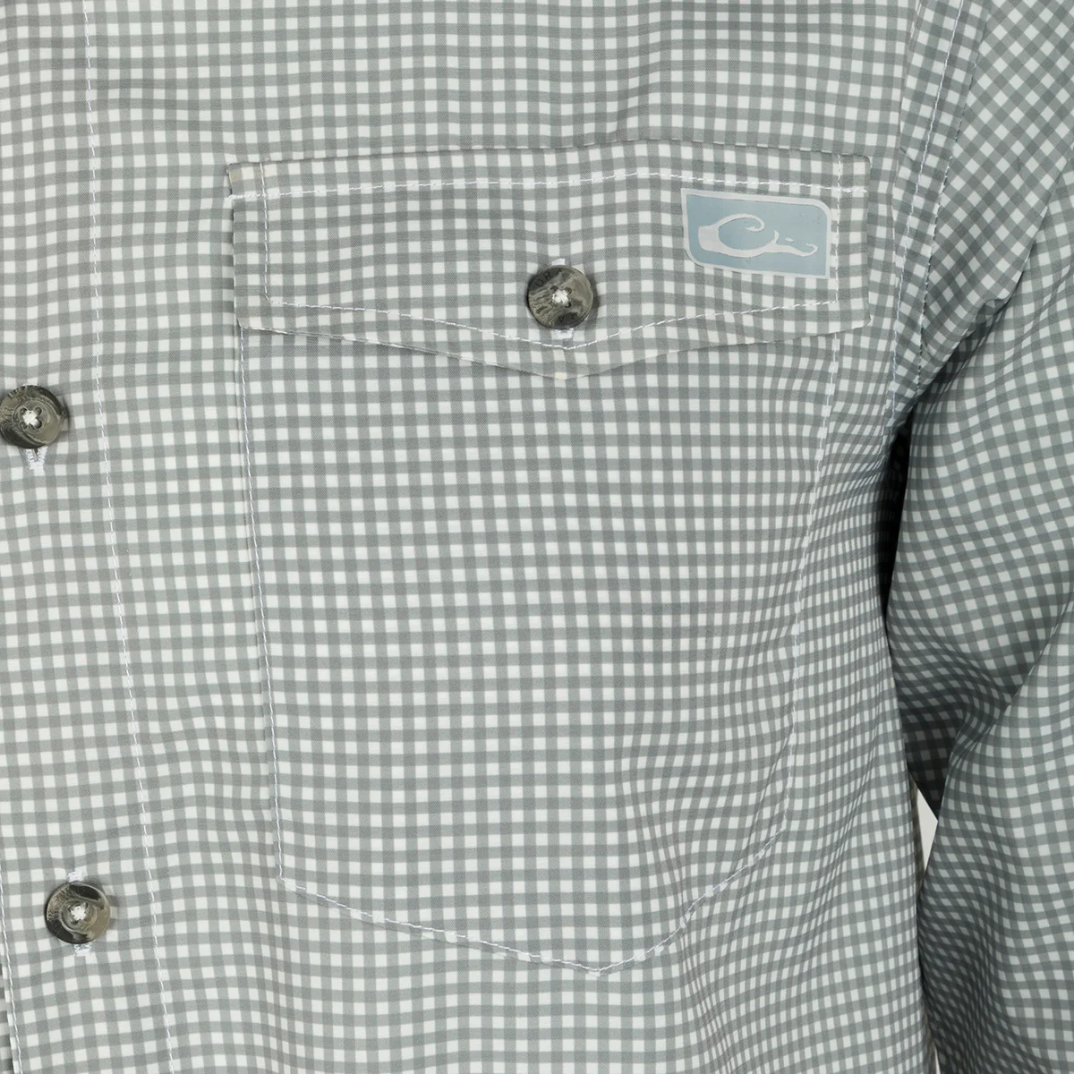 Frat Gingham Check Button-Down Long Sleeve Shirt - Image 5