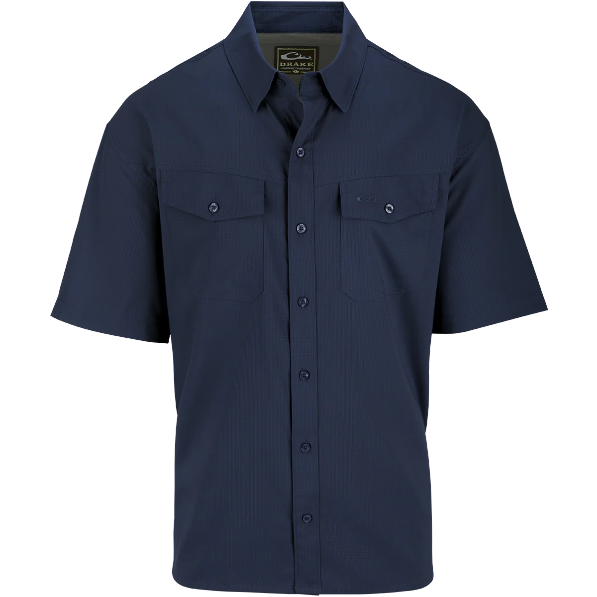 Traveler's Solid Dobby Button-Down Short Sleeve Shirt - Image 10
